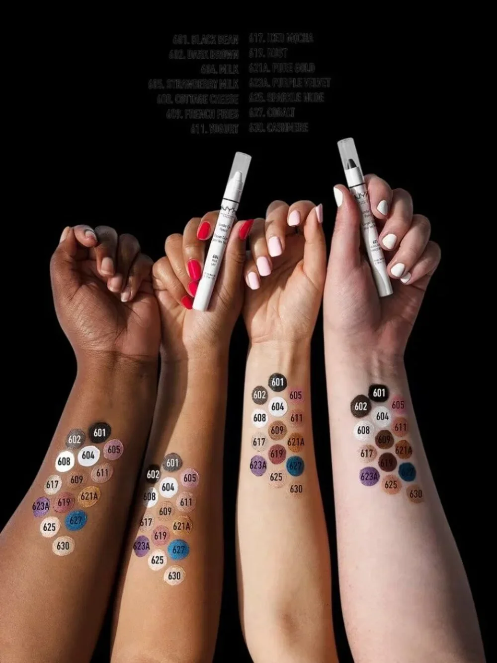 New NYX Jumbo Eye Thick Crayon Pencil Black Eyeliner Cream Eyeshadow Makeup Base